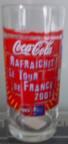 371242 € 5,00 coca cola glas Frankrijk tour de Franse rafrachit Le tour de Franse 2001.jpeg